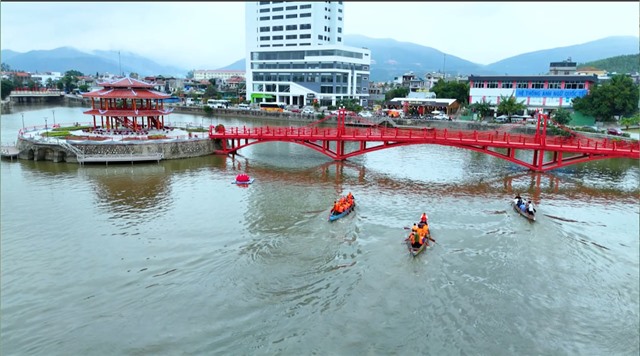 Tập dượt đua thuyền chải lần đầu tại Lễ hội Đình Đền Công 2026