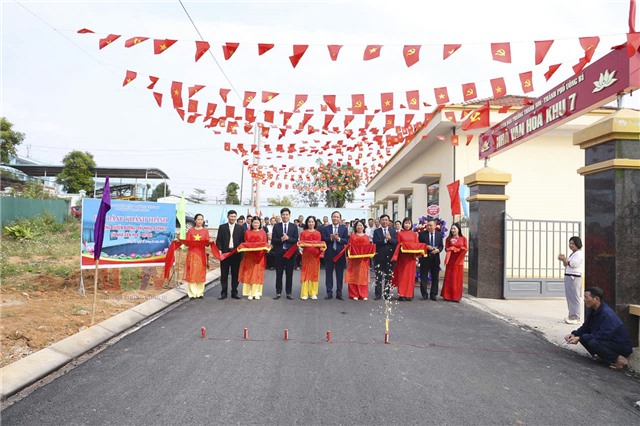 Khánh thành Dự án nâng cấp, cải tạo đường, rãnh thoát nước từ Nhà văn hóa Thanh Sơn 7 đến Khu đô thị Licogi