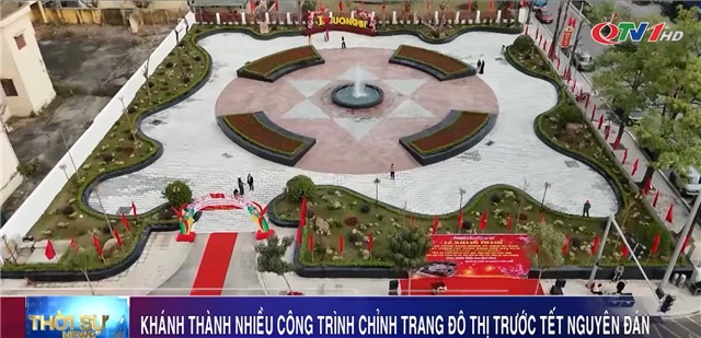 Phường Uông Bí - khánh thành nhiều công trình chỉnh trang đô thị trước Tết Nguyên Đán