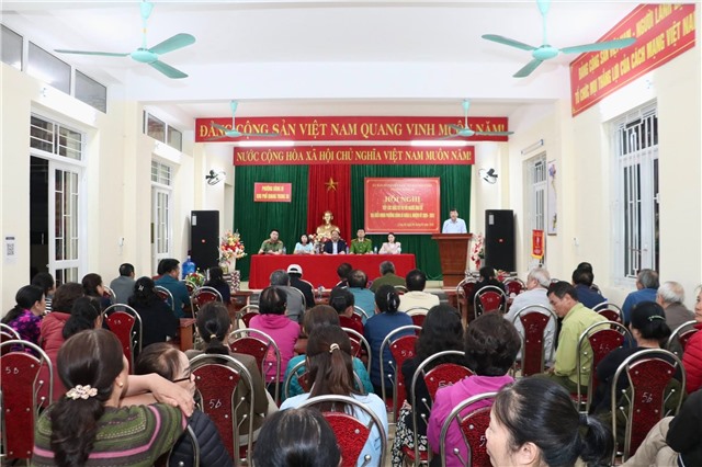 Người ứng cử đại biểu HĐND phường Uông Bí khóa II, nhiệm kỳ 2026 – 2031 tiếp xúc cử tri đơn vị bầu cử số 4