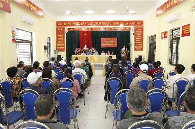 Cử tri đơn vị bầu cử số 3 tiếp xúc với người ứng cử đại biểu HĐND phường Uông Bí khóa II, nhiệm kỳ 2026 - 2031