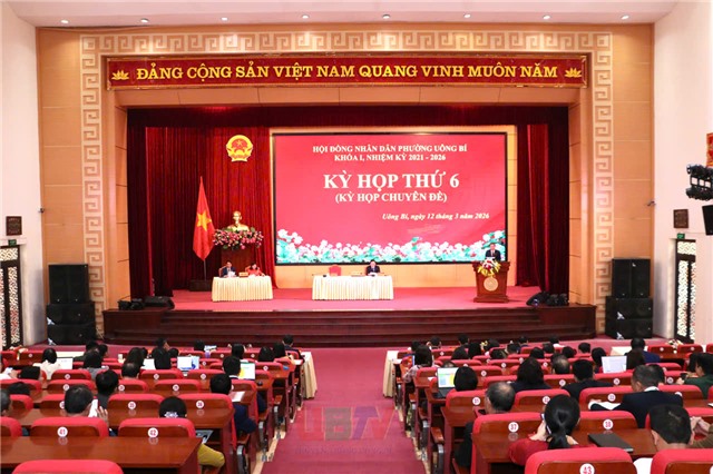 Kỳ họp thứ 6 HĐND phường Uông Bí khóa I, nhiệm kỳ 2021-2026  (kỳ họp chuyên đề)