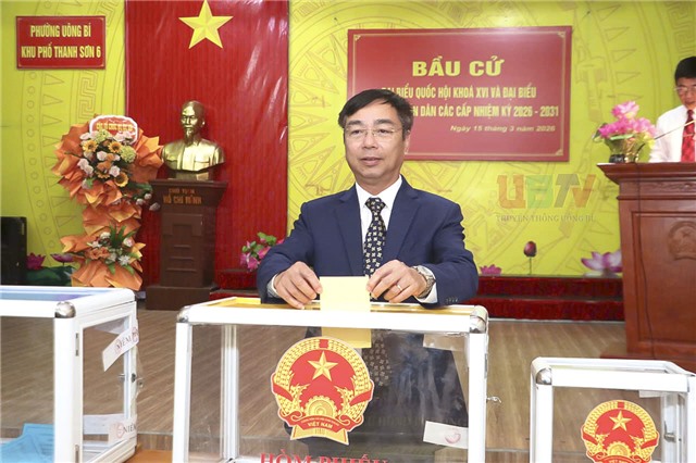Đồng chí Đào Ngọc Sơn, Phó Bí thư Thường trực Đảng ủy, dự khai mạc Bầu cử Đại biểu Quốc hội khóa XVI và HĐND các cấp nhiệm kỳ 2026-2031 tại khu Thanh Sơn 6