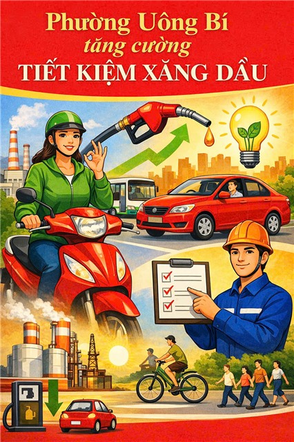 Phường Uông Bí triển khai kế hoạch tăng cường tiết kiệm xăng dầu