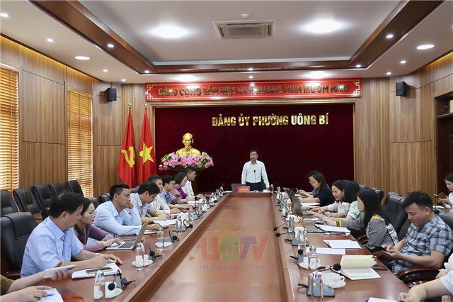 Đảng ủy phường Uông Bí giao ban các cơ quan tham mưu, đoàn thể quý I/2026