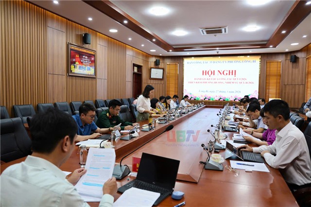 Ban Công tác 35 Đảng ủy phường Uông Bí triển khai nhiệm vụ  quý II năm 2026