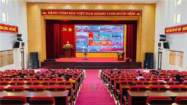 Hội nghị trực tuyến toàn tỉnh triển khai một số nội dung công tác bầu cử ĐBQH khóa XVI và đại biểu HĐND các cấp nhiệm kỳ 2026-2031