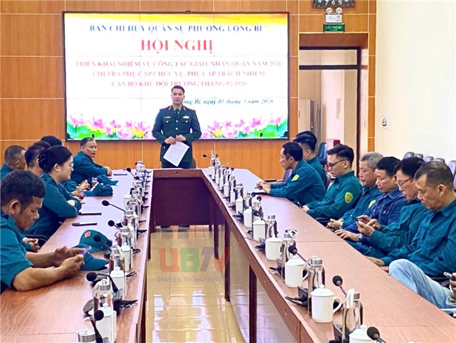 Ban Chỉ huy Quân sự phường Uông Bí triển khai nhiệm vụ công tác giao nhận quân năm 2026