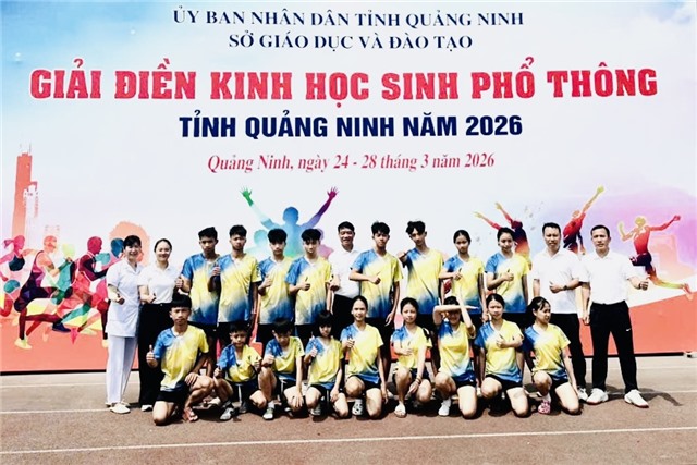 Phường Uông Bí đạt nhiều thành tích tại Giải Điền kinh học sinh phổ thông tỉnh Quảng Ninh năm 2026