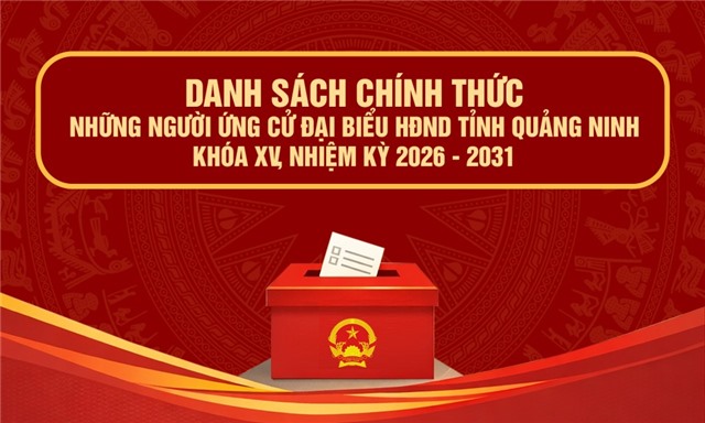 Danh sách chính thức những người ứng cử đại biểu HĐND tỉnh Quảng Ninh khóa XV, nhiệm kỳ 2026-2031 (đơn vị bầu cử số 3)