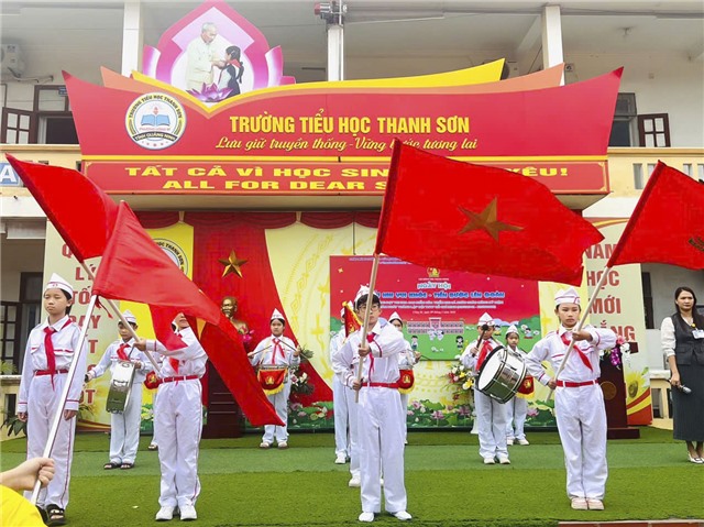 Trường Tiểu học Thanh Sơn: Sôi nổi Ngày hội “Thiếu nhi vui khỏe - Tiến bước lên Đoàn”