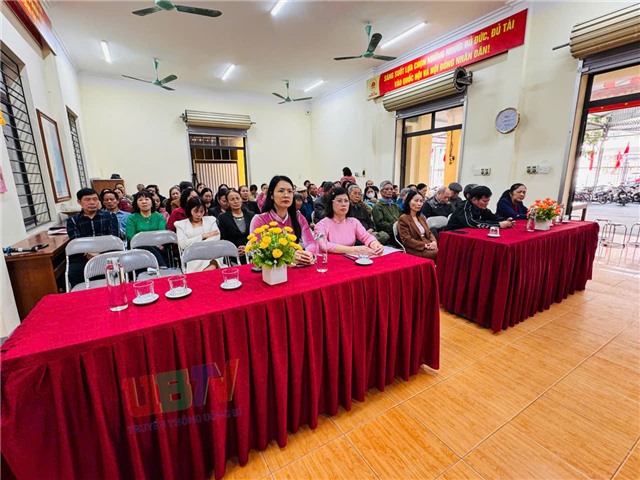 Hội nghị tiếp xúc giữa cử tri với người ứng cử đại biểu HĐND phường Uông Bí khóa II, nhiệm kỳ 2021-2026