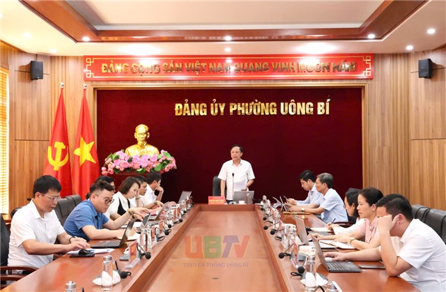 Thường trực Đảng ủy phường Uông Bí họp tuần thứ 16, quyết liệt đẩy nhanh GPMB dự án Bệnh viện Việt Nam – Thụy Điển