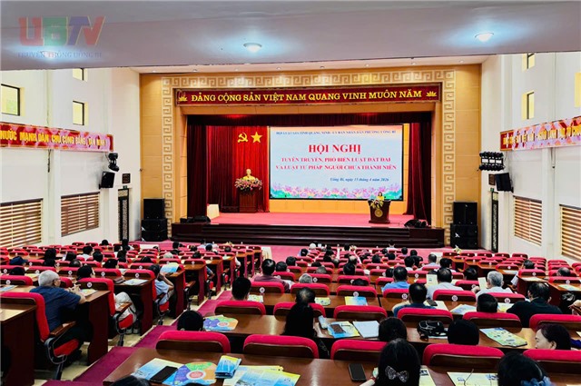 Phường Uông Bí: Tuyên truyền, phổ biến Luật Đất đai và Luật Tư pháp người chưa thành niên