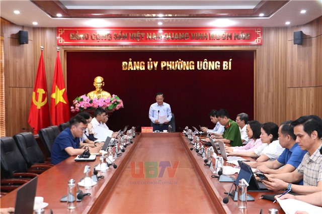 Giao ban thường trực Đảng ủy phường Uông Bí tuần thứ 17