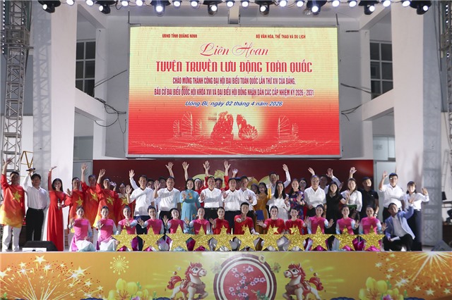 Uông Bí: Rực rỡ sắc màu Liên hoan Tuyên truyền lưu động toàn quốc 2026