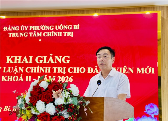 Khai giảng lớp bồi dưỡng lý luận chính trị cho đảng viên mới khóa II năm 2026