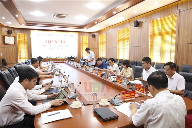 Thường trực Đảng ủy phường Uông Bí triển khai nhiệm vụ tuần 15, quyết liệt đẩy nhanh công tác GPMB