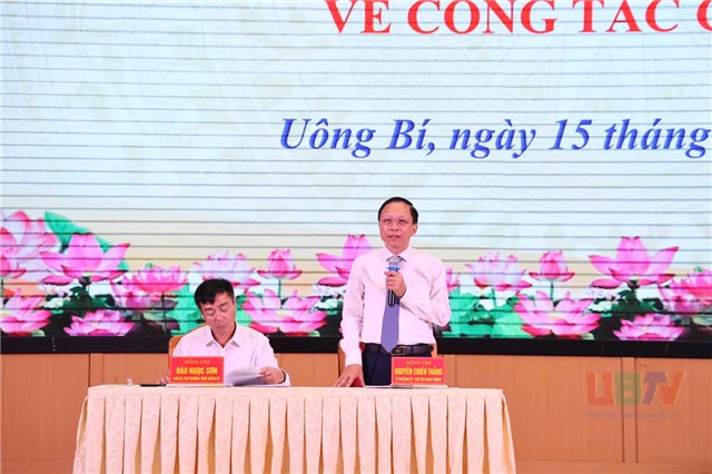 Phường Uông Bí tổ chức hội nghị thực hiện quy trình công tác cán bộ và thành lập chi bộ doanh nghiệp