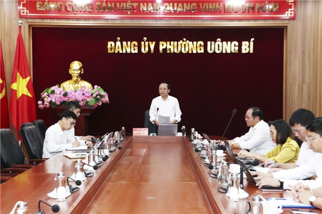 Giao ban Thường trực Đảng ủy tuần thứ 21