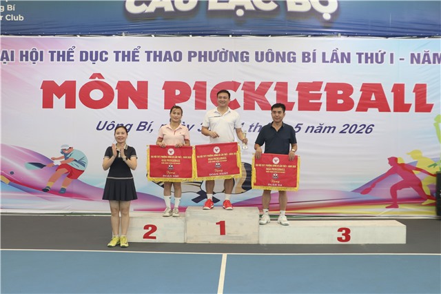 Giải PickleBall – Môn thi đấu Đại hội TDTT phường Uông Bí thành công tốt đẹp