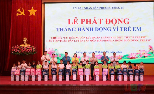 Phường Uông Bí phát động Tháng hành động vì trẻ em năm 2026
