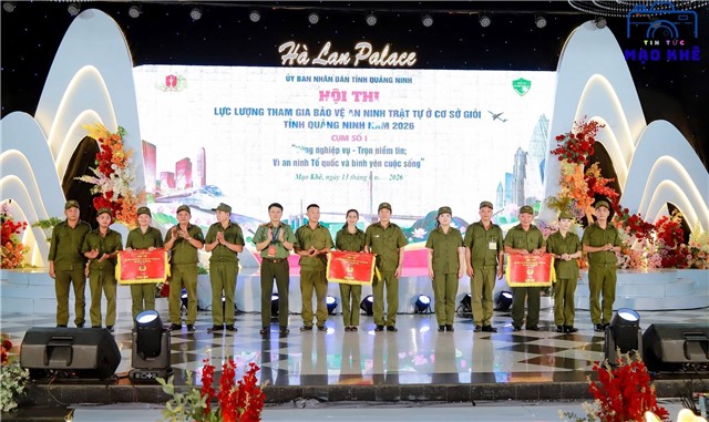 Phường Uông Bí đạt giải Nhì tại Hội thi lực lượng tham gia bảo vệ an ninh, trật tự ở cơ sở giỏi năm 2026