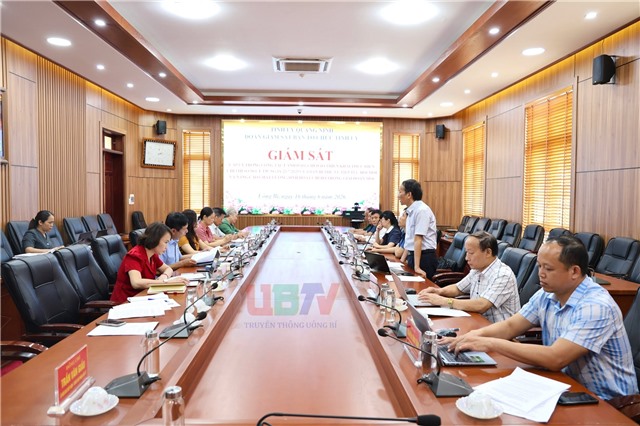 Đoàn giám sát Ban Tổ chức Tỉnh ủy làm việc tại phường Uông Bí về thực hiện Chỉ thị số 50-CT/TW của Ban Bí thư