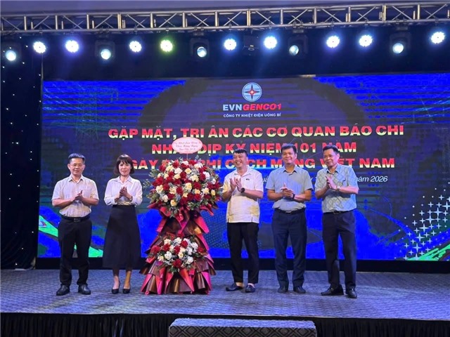 Công ty Nhiệt điện Uông Bí tổ chức gặp mặt, tri ân các cơ quan báo chí nhân dịp kỷ niệm 101 năm Ngày Báo chí Cách mạng Việt Nam