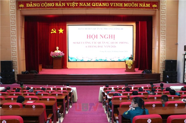 Phường Uông Bí: Sơ kết công tác Quốc phòng, quân sự 6 tháng đầu năm 2026