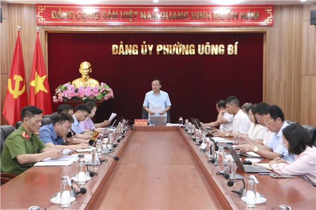 Hội nghị Thường trực Đảng ủy phường Uông Bí