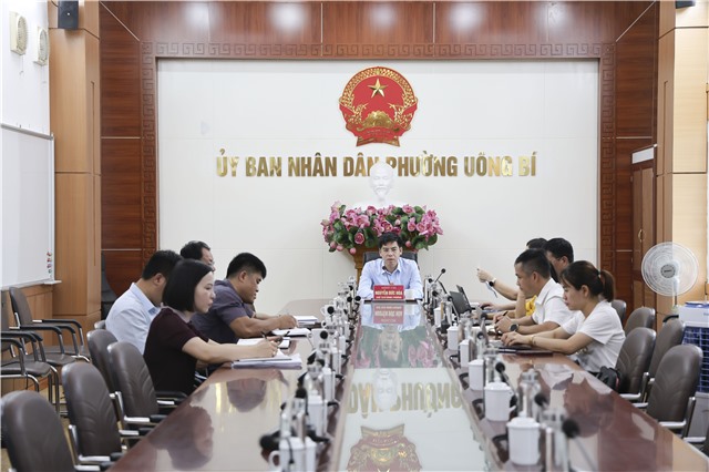 PHƯỜNG UÔNG BÍ NGHE BÁO CÁO DỰ KIẾN PHƯƠNG ÁN BỐ TRÍ CHỨC DANH TRƯỞNG KHU PHỐ TRÊN ĐỊA BÀN 