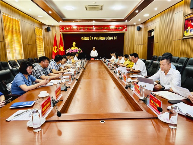 Ban Chấp hành Đảng bộ phường Uông Bí đánh giá kết quả thực hiện nhiệm vụ 6 tháng đầu năm 2026