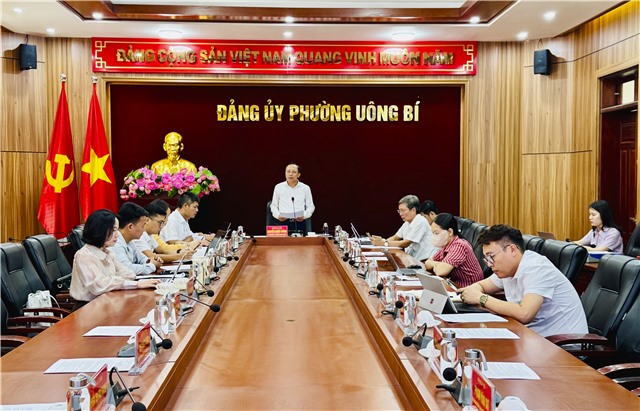 Ban Thường vụ Đảng ủy phường Uông Bí họp thường kỳ tháng 6/2026