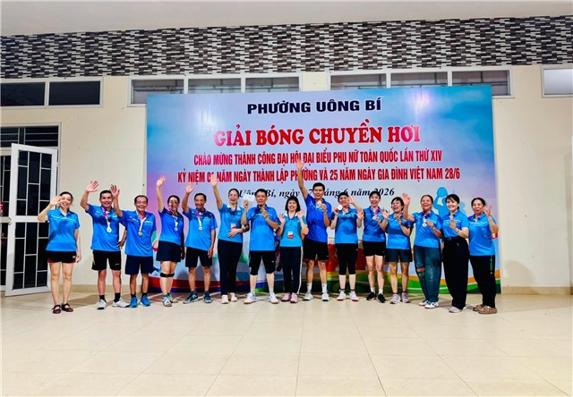 Bế mạc và trao giải Giải bóng chuyền hơi phường Uông Bí năm 2026