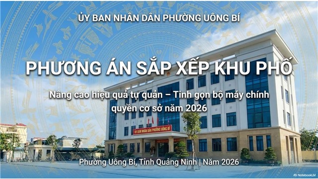 Dự thảo phương án sắp xếp khu phố trên địa bàn phường Uông Bí năm 2026
