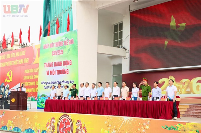 Phường Uông Bí - Lễ phát động hưởng ứng Ngày môi trường thế giới, Ngày đại dương thế giới, Tháng hành động vì môi trường và tuần lễ biển và hải đảo năm 2026