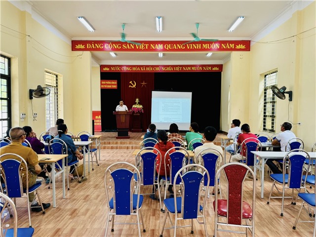 Phường Uông Bí phổ biến, lấy ý kiến Nhân dân triển khai dự án chỉnh trang tuyến phố Nguyễn Khuyến, đường dạo kè sông Uông