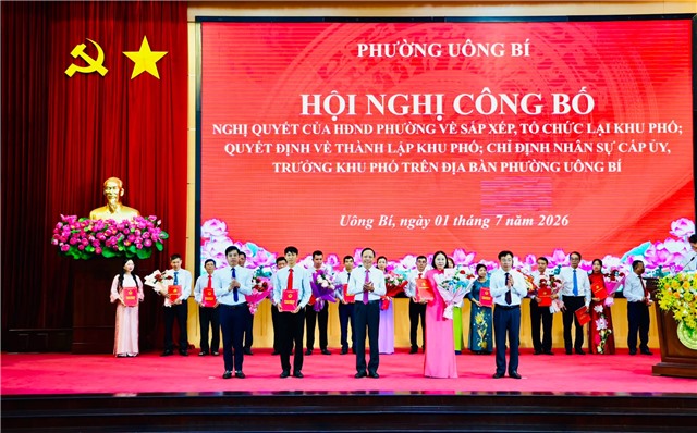 Ban lãnh đạo lâm thời 24 khu dân cư trên địa bàn phường Uông Bí sau sắp xếp