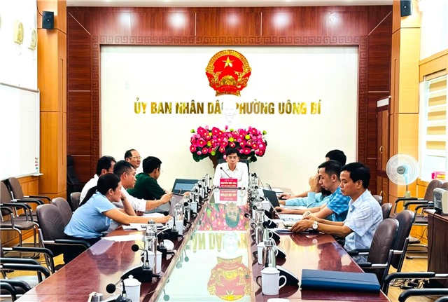UBND phường Uông Bí giao ban thường kỳ