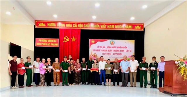 Phường Uông Bí sôi nổi các hoạt động tri ân nhân kỷ niệm 79 năm Ngày Thương binh - Liệt sĩ tại các khu dân cư 