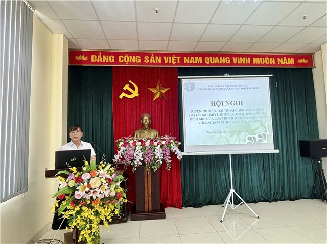 BHXH cơ sở Uông Bí tuyên truyền, đối thoại chính sách đồng hành cùng doanh nghiệp
