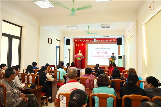 Công đoàn phường Uông Bí sơ kết hoạt động 6 tháng đầu năm 2026, tuyên truyền phong trào “Chung một quyết tâm xây dựng phường không ma túy”