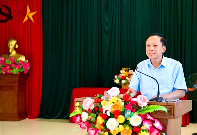 ĐỒNG CHÍ BÍ THƯ ĐẢNG UỶ NGUYỄN CHIẾN THẮNG DỰ KỲ SINH HOẠT ĐẦU TIÊN CỦA CHI BỘ KHU THANH SƠN 9 SAU KHI SẮP XẾP, TỔ CHỨC LẠI KHU PHỐ