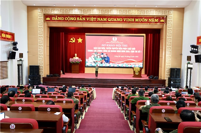 Sôi nổi Hội thi báo cáo viên, tuyên truyền viên pháp luật giỏi - Cụm 1