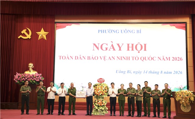 Phường Uông Bí tổ chức Ngày hội toàn dân bảo vệ an ninh Tổ quốc năm 2026