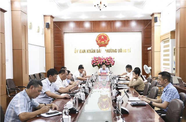 Phường Uông Bí rà soát nhiệm vụ công tác tuần 33