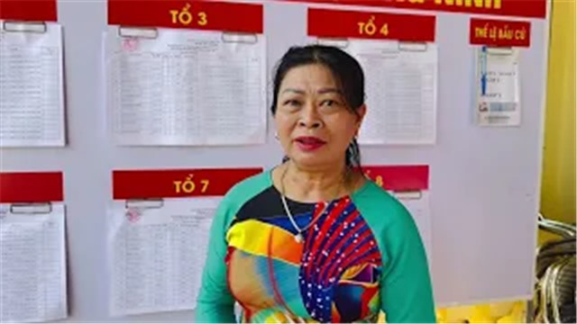 CỬ TRI LÊ THỊ BÍCH: GỬI TRỌN NIỀM TIN VÀO CUỘC BẦU CỬ TRƯỞNG KHU PHỐ
