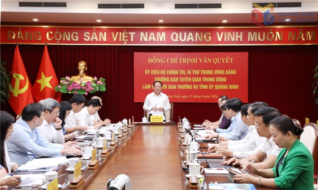 Trưởng Ban Tuyên giáo Trung ương Trịnh Văn Quyết: Quảng Ninh có nhiều điều kiện để trở thành hình mẫu cho cả nước