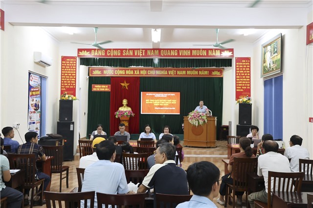 PHƯỜNG UÔNG BÍ TRIỂN KHAI TRUNG TÂM PHỤC VỤ HÀNH CHÍNH CÔNG LƯU ĐỘNG TẠI KHU THANH SƠN 4 